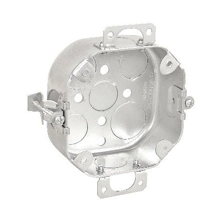 Southwire Electrical Box, 14 cu in, Octagon Box Type, Steel, Octagon Shape 54151-DEOW